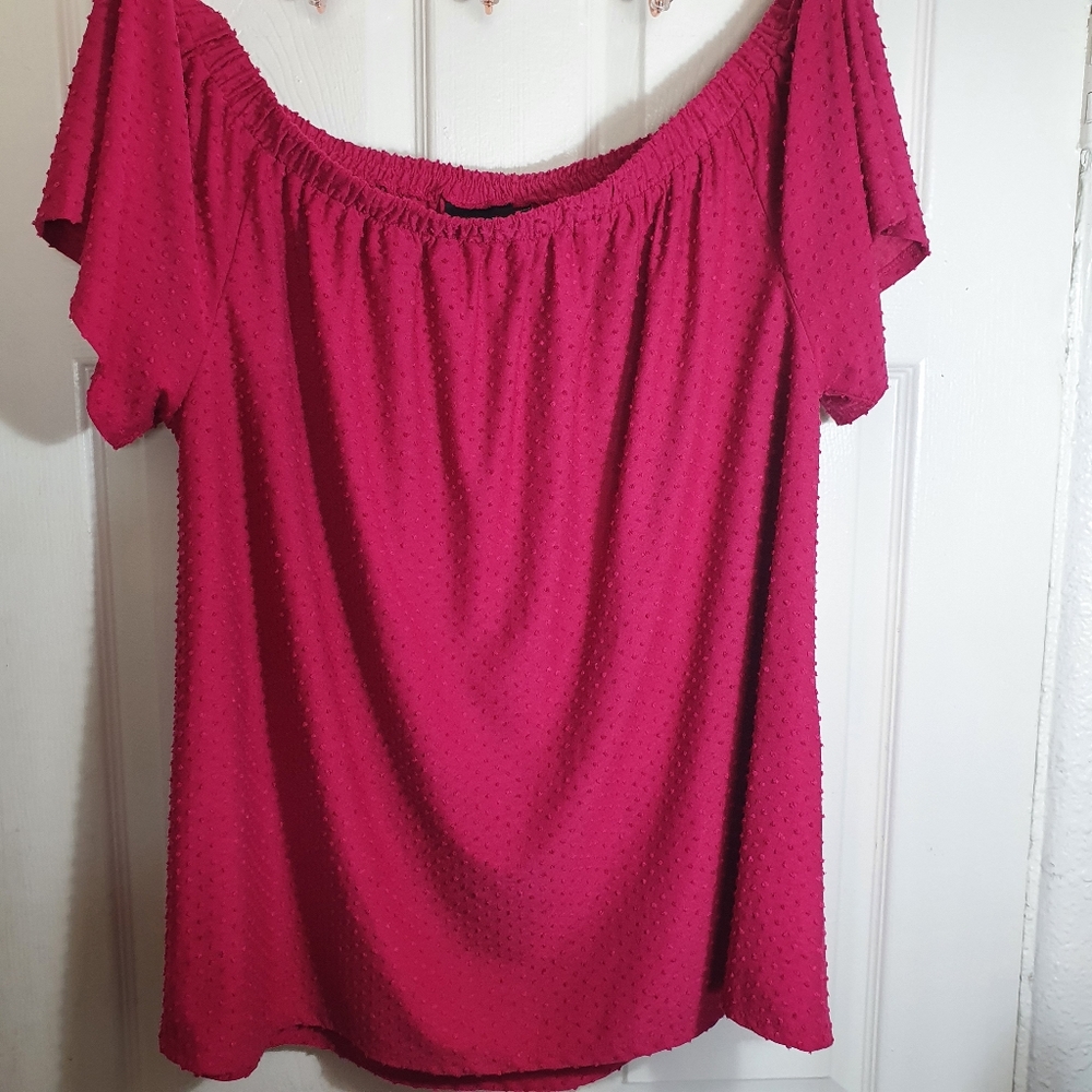 Apt. 9 Plus Size Pink Blouse Plus Size 1x - image 1